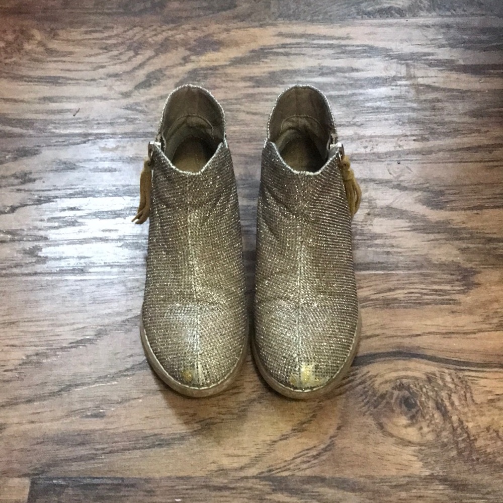 GB girl short glitter booties